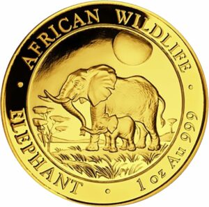 1 Unze Gold Somalia Elefant 2011
