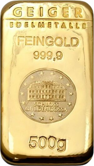 500 g Goldbarren Schloss Güldengossa