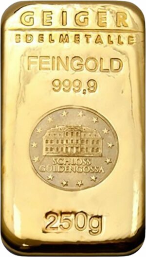 250 g Goldbarren Schloss Güldengossa