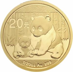 1/20 Unze Gold China Panda 2012