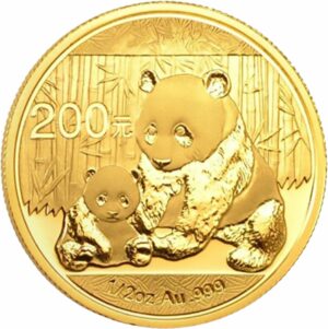 1/2 Unze Gold China Panda 2012