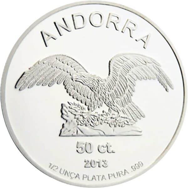 1/2 Unze Silber Andorra Eagle 2013