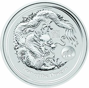 1 Unze Silber Lunar II Drache 2012 Privymark Löwe