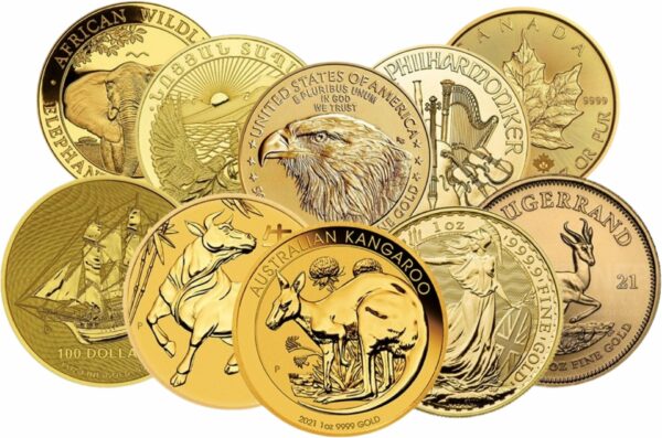 10 x 1 Unze Gold Investorenpaket "Rund um die Welt"