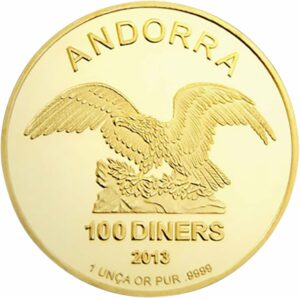 1 Unze Gold Andorra Eagle 2013