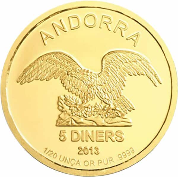 1/20 Unze Gold Andorra Eagle 2013