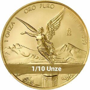 1/10 Unze Gold Mexiko Libertad 2014