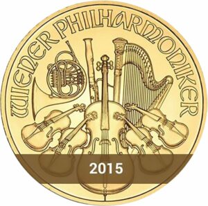 1 Unze Wiener Philharmoniker Gold 2015