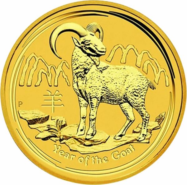 1kg Goldmünze Lunar II Ziege 2015