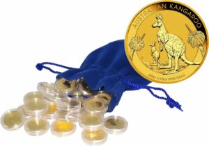 30 x 1/10 Unze Gold Känguru Nugget 2020