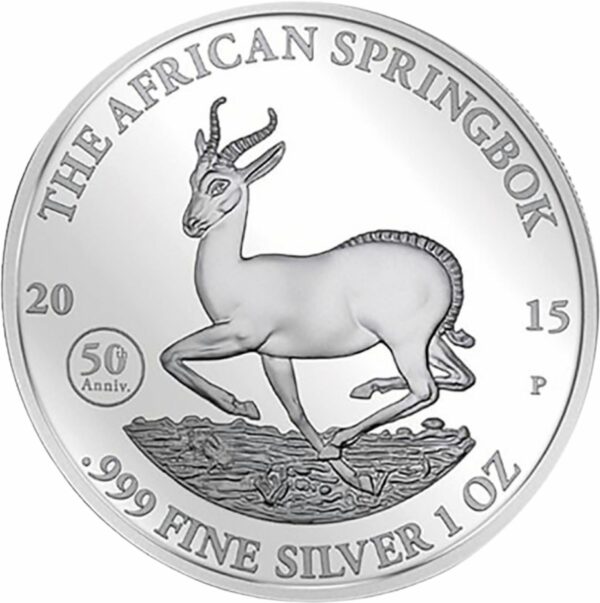 1 Unze Silber Afrikanischer Springbock 2015