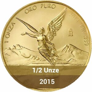 1/2 Unze Gold Mexiko Libertad 2015