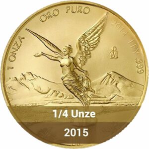 1/4 Unze Gold Mexiko Libertad 2015