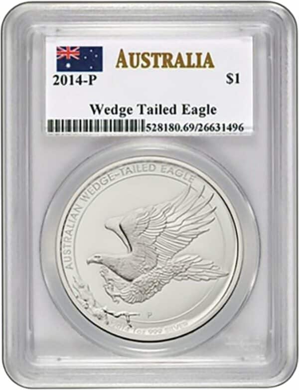 1 Unze Silber Wedge Tailed Eagle 2014 (GEM BU)