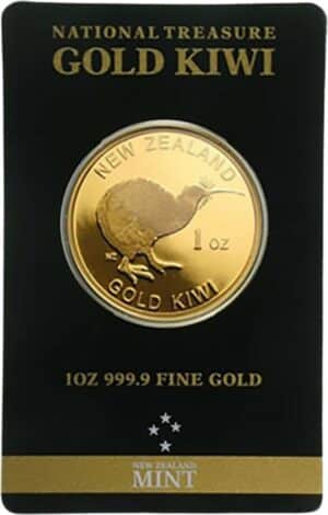1 Unze Gold Kiwi New Zealand (im Blister)