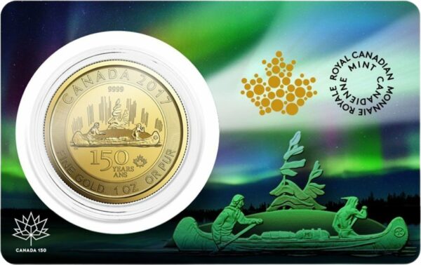 1 Unze Gold Voyageur 150 Jahre Kanada 2017 (Auflage: 15.000 | im Blister)