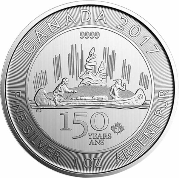 1 Unze Silber Voyageur 150 Jahre Kanada 2017