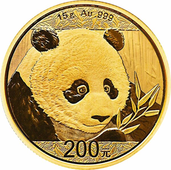 15g Gold China Panda 2018