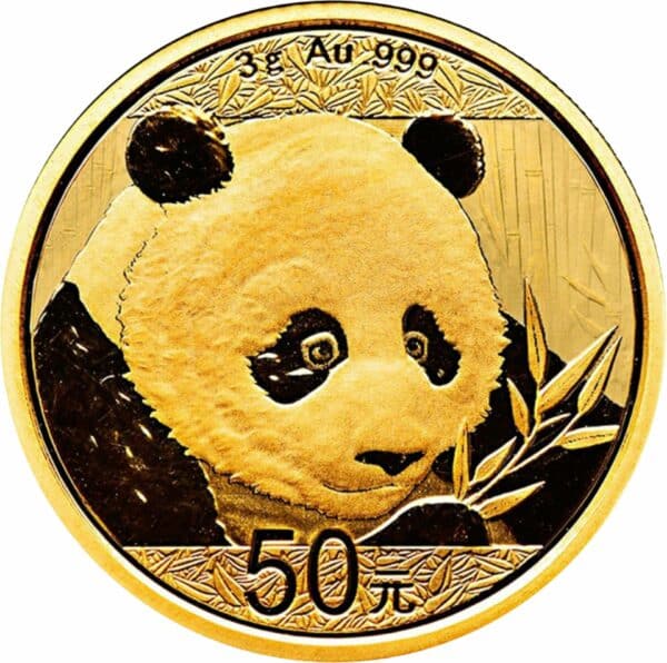 3g Gold China Panda 2018