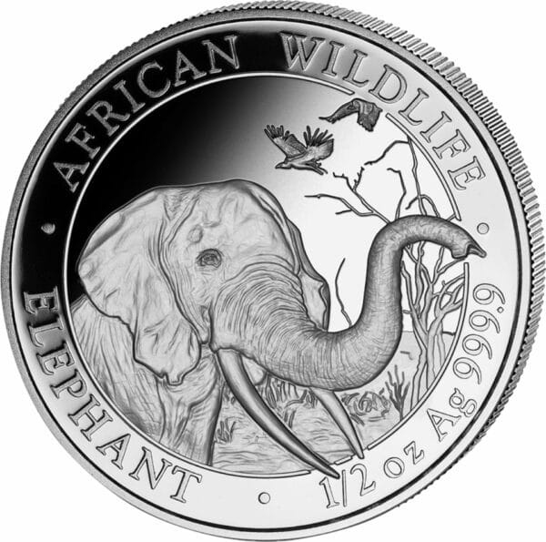 1/2 Unze Silber Somalia Elefant 2018