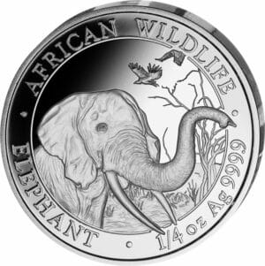 1/4 Unze Silber Somalia Elefant 2018