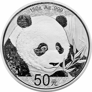 150g Silber China Panda 2018 (Polierte Platte)