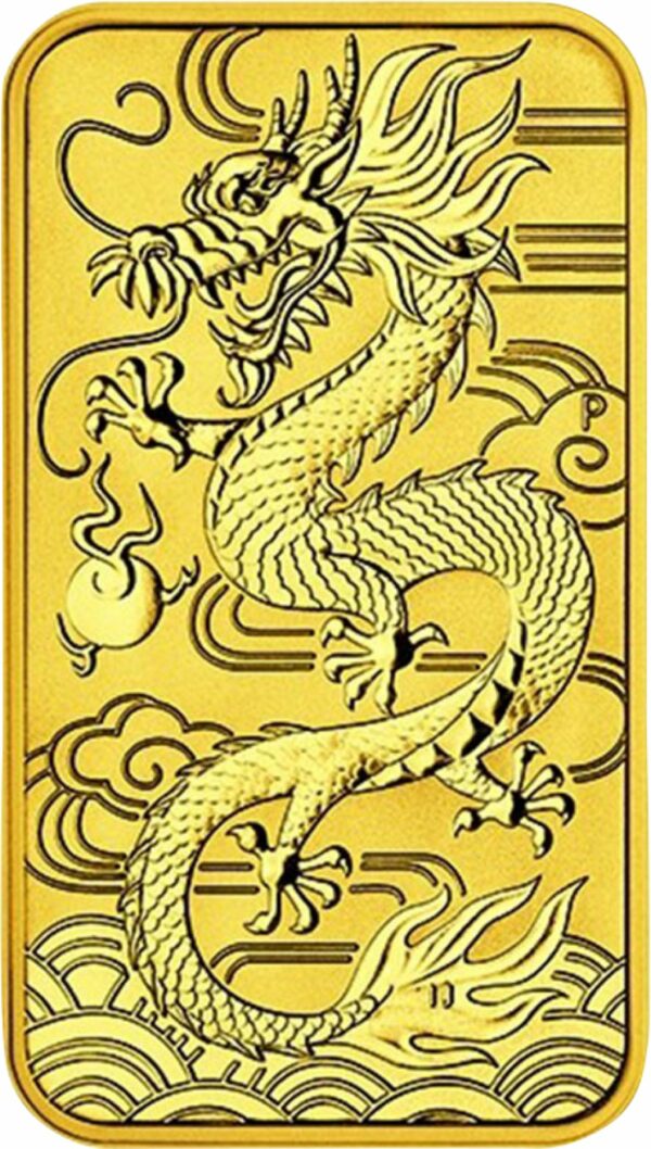 1 Unze Goldbarren Drache 2018 (Auflage: 25.000 | Perth Mint)