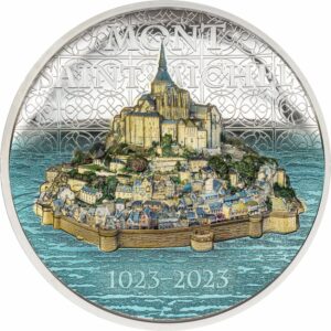 2 Unze Silber Mont-Saint-Michel 2023 PP (Auflage: 1.000 | High Relief | Polierte Platte)