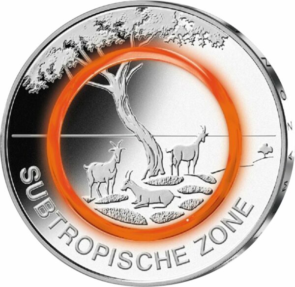 5 Euro Subtropische Zone 2018 (Stempelglanz)