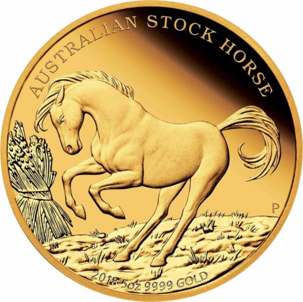 5 Unze Gold Stock Horse 2018 PP (Auflage: 75 | inkl. Box & Zertifikat)