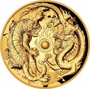 2 Unze Gold Drache & Tiger 2018 PP (Auflage: 500 | High Relief)