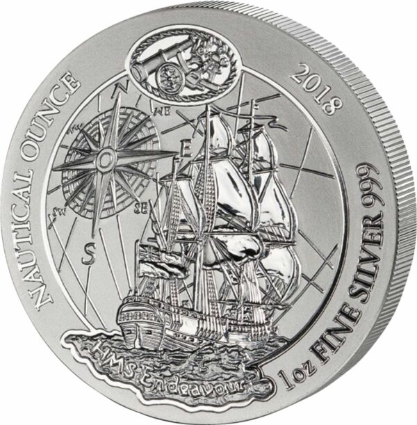 1 Unze Silber Nautical Ounce "250 Jahre Endeavour" 2018 (Stempelglanz)