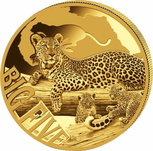 5 Unze Gold Leopard 2017 PP (Big Five | Holzbox & CoA.)