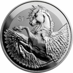 1 Unze Silber Pegasus Göttin Athene 2018 (Reverse Proof)