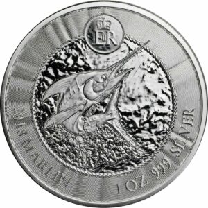 1 Unze Silber Cayman Islands Marlin Speerfisch 2018 (Prooflike | Auflage: 50.000)