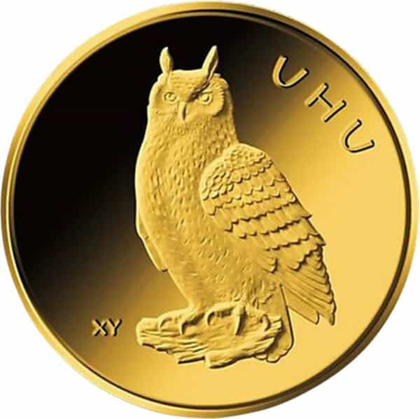 1/8 Unze Gold 20 Euro Uhu 2018 (Buchstabe: A | Heimische Vögel)