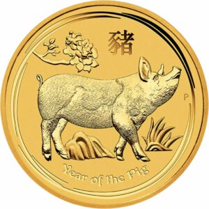 1kg Goldmünze Lunar II Schwein 2019