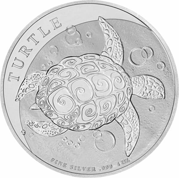 1 Unze Silber Hawksbill Schildkröte 2019