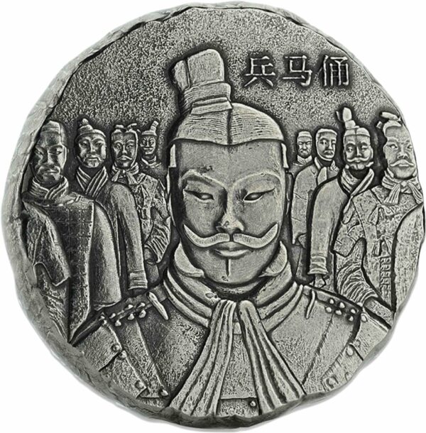 5 Unzen Silber Fiji Terracotta Army 2018 (Auflage: 10.000 | Stoffbeutel | Antik-Finish)