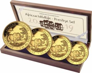 Gold Somalia Elefant Prestige Set PP 2019 (Auflage: 300 )