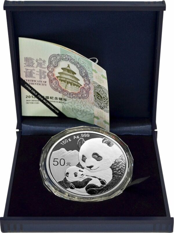 150g Silber China Panda 2019 PP (Polierte Platte | Auflage: 60.000)