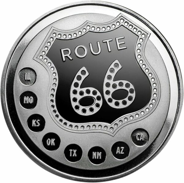 1 Unze Silber Route 66