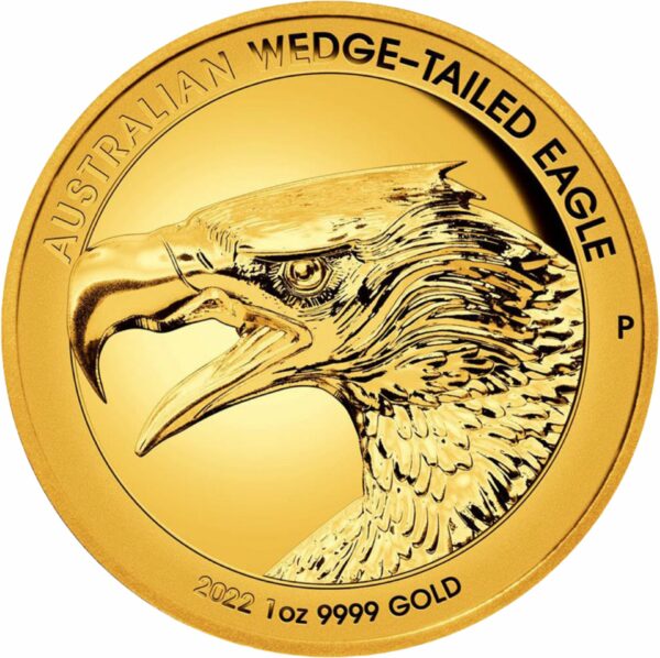 1 Unze Gold Wedge Tailed Eagle 2022 PP High Relief (Auflage: 500 | Polierte Platte)