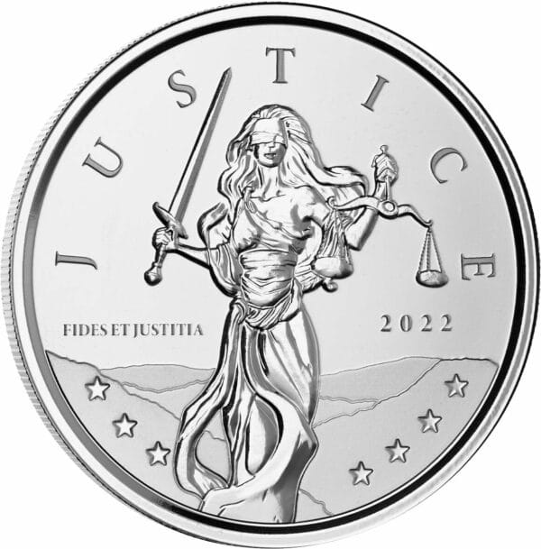 1 Unze Silber Lady Justice 2022 (Auflage: 50.000)