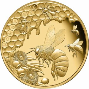 1 Unze Gold Honigbiene 200. Jubiläum 2022 PP (Polierte Platte | Auflage: 99)