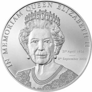 1 Unze Silber Queen Elizabeth II. - In Memoriam (Auflage: 25.000 | Polierte Platte)