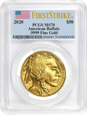 1 Unze Gold Buffalo 2020 (MS-70 PCGS | FS (First Strike))