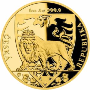 1 Unze Gold Tschechischer Löwe 2020 PP (Auflage: 880 | Polierte Platte)