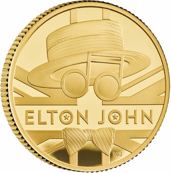 1/4 Unze Gold Elton John Music Legends 2020 PP (Auflage: 1.000 | Polierte Platte)