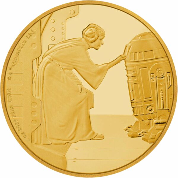 1 Unze Gold Prinzessin Leia Star Wars 2016 PP (Auflage: 500 | Polierte Platte)